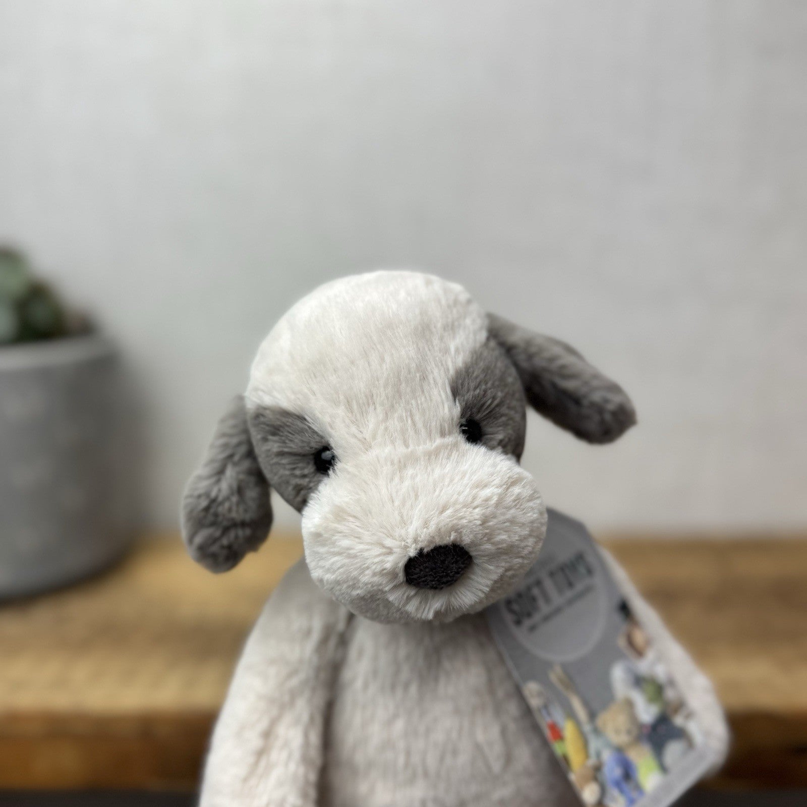 Jellycat Small Snugglet Barnaby Pup - Small Brown/Cream Dog Soft Retired 11"