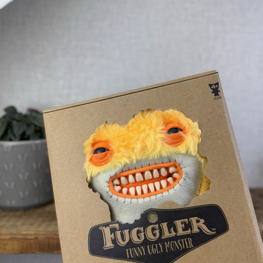 Fuggler Funny Ugly Monster Yellow Mischievous Creature Rare Larger Fuggler Boxed