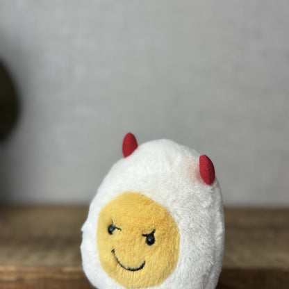 Jellycat Amuseable Devil Egg - Devilled Egg Retired Food Soft Beanie Mini 5"