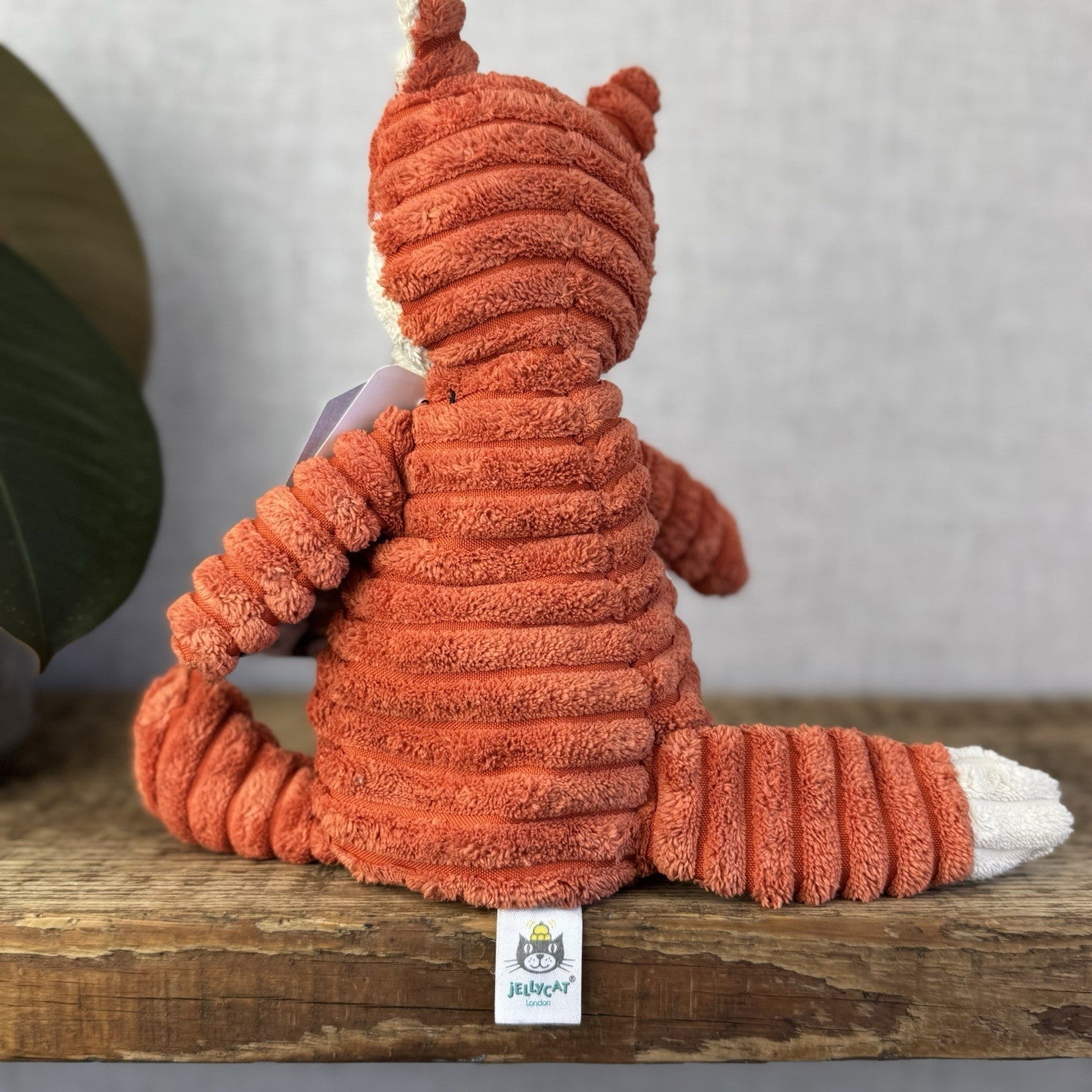 Jellycat Small Cordy Roy Fox - Small Orange Corduroy Fox Beanie Plush 8" (#2)