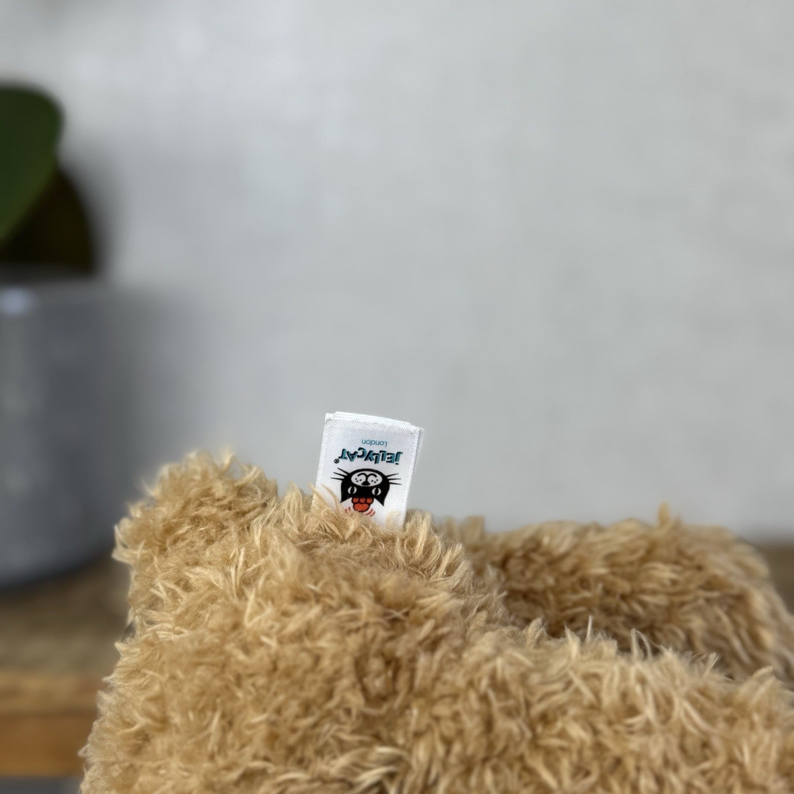 Jellycat Small Theodore Bear - Curly Brown Bear Beanie Plush Cute Retired 10"