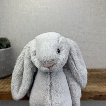 Jellycat The Little White Company Silver Bashful Bunny - New With Tags 12”