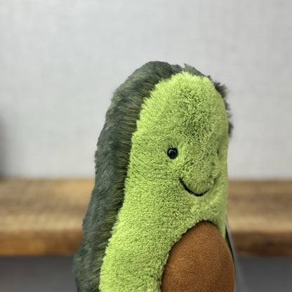 Jellycat Amuseable Avocado Medium - Soft Toy Food Play Green Fluffy Avocado 12”