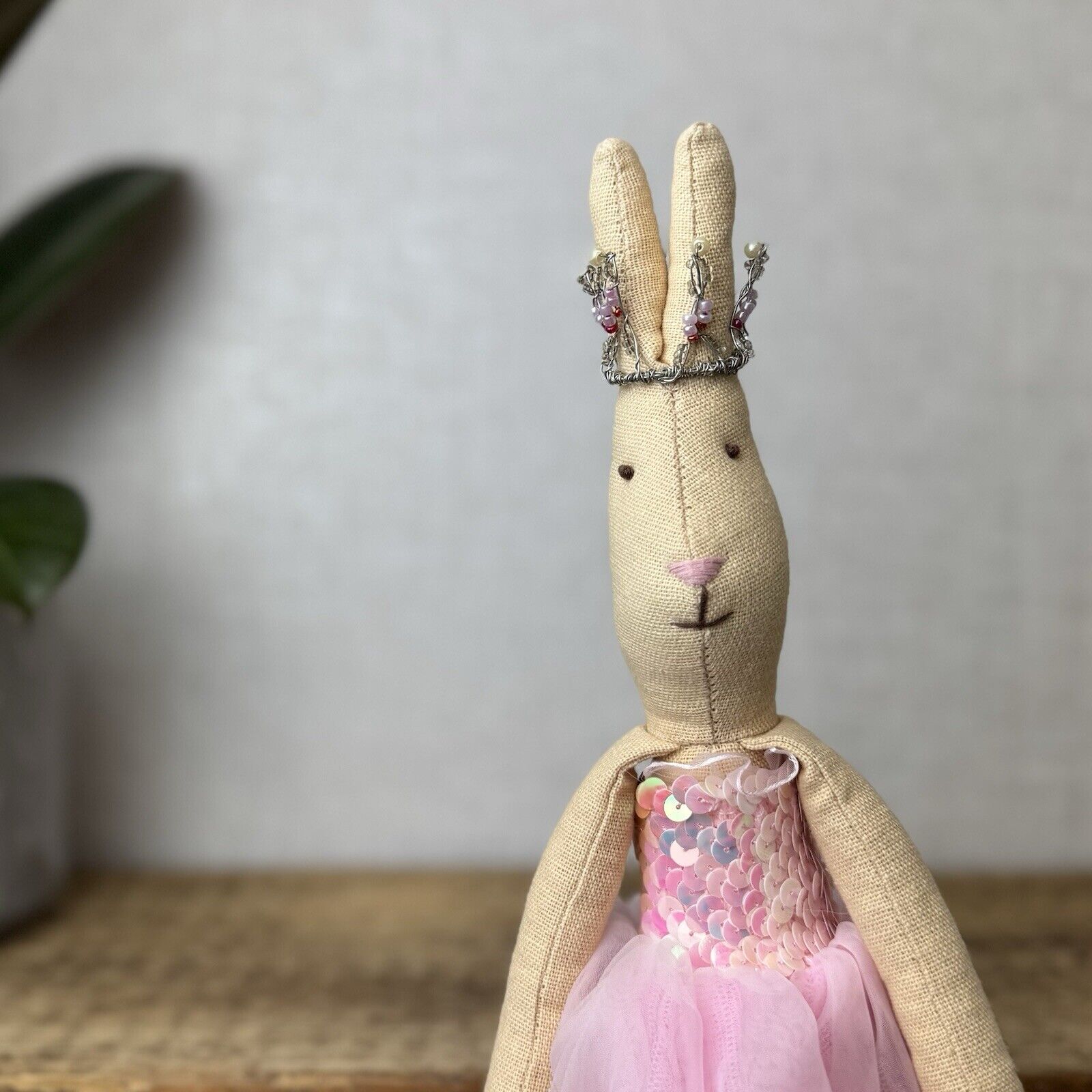 Maileg Medium Bunny Princess - Crown, Dress, Bloomers & Gold Shoes - Early 2012