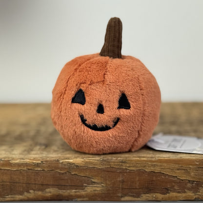 Jellycat OOky Pumpkin - Mini Halloween Pumpkin Plush Beanie NWOT 5"