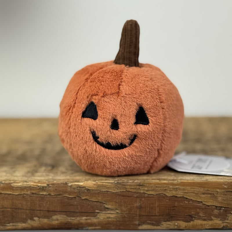 Jellycat OOky Pumpkin - Mini Halloween Pumpkin Plush Beanie NWOT 5"