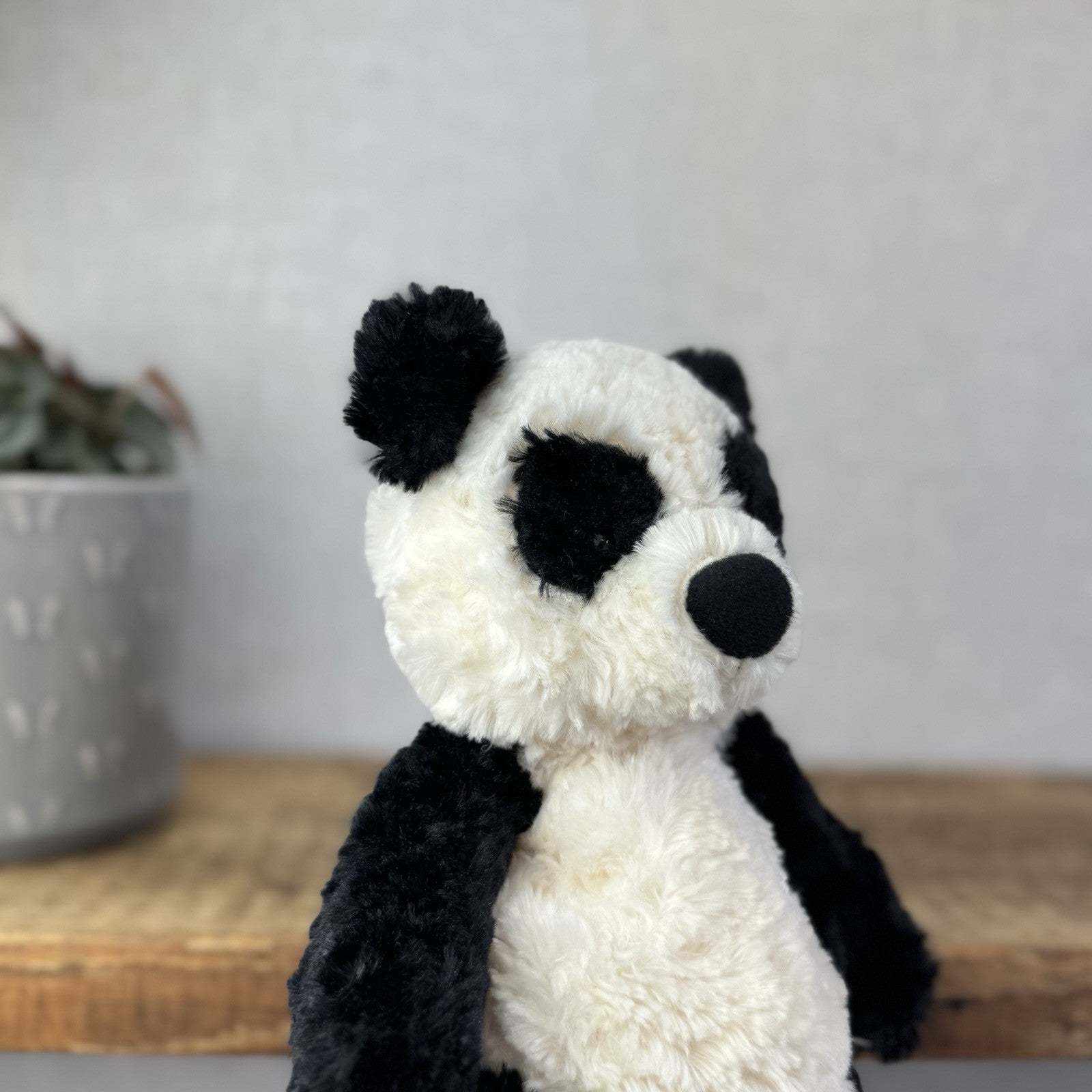 Jellycat Small Bartlesham Panda Bear - Vintage Panda With Tags Collectible 11"