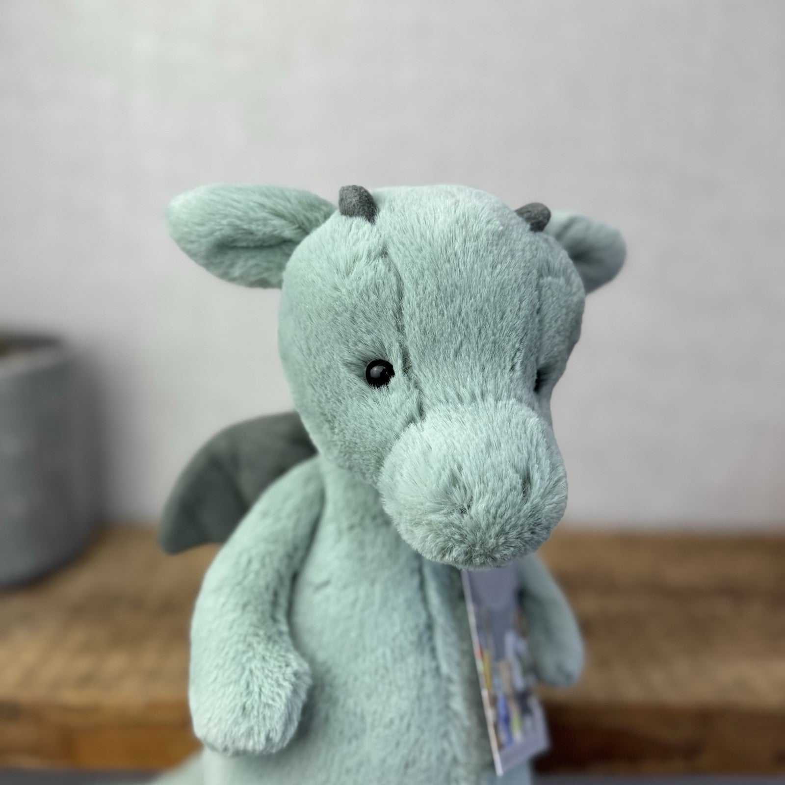 Jellycat Medium Bashful Dragon - Light Green/sage Dragon Soft Toy NWOT