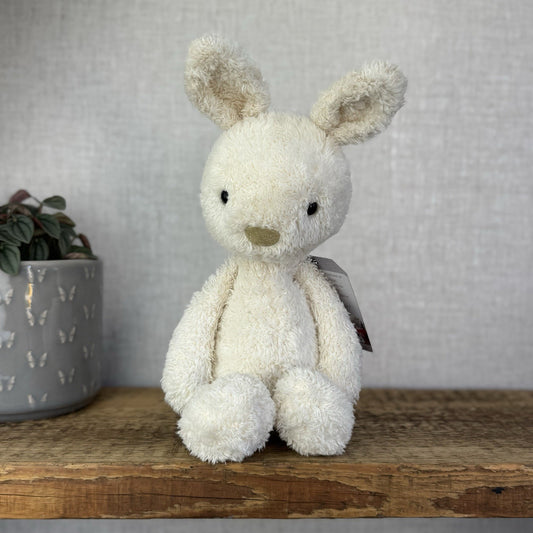 Jellycat Medium Nugget Bunny Rabbit - Medium Bunny Cream Rabbit Soft Toy 12"