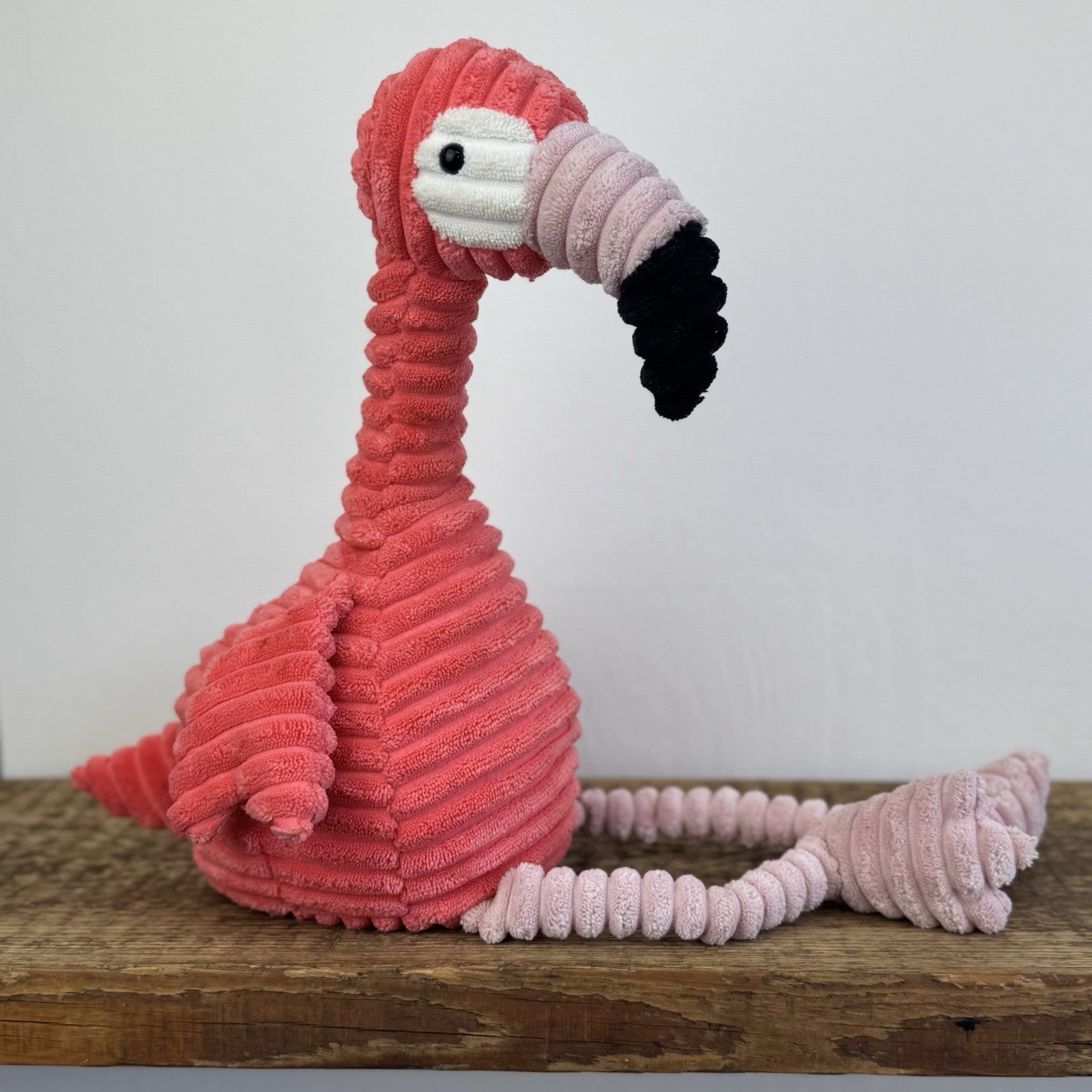 Jellycat Cordy Roy Flamingo - Pink Corduroy Beanie Flamingo Bird Retired 16"
