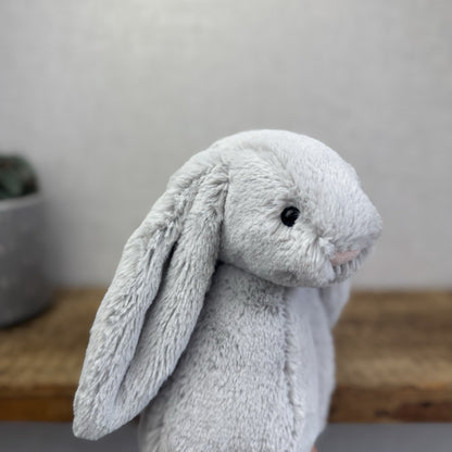 Jellycat The Little White Company Silver Bashful Bunny - New With Tags 12”