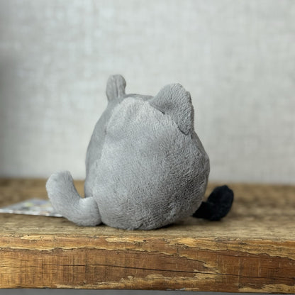 Jellycat Amuseabean Kitty - Small Grey Beanie Kitten Cat Soft Toy Retired 5”