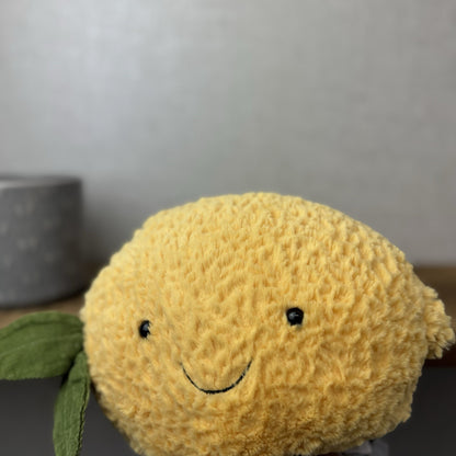 Jellycat Amuseable Lemon - Large Lemon With Legs - Food Play Soft Toy 8"