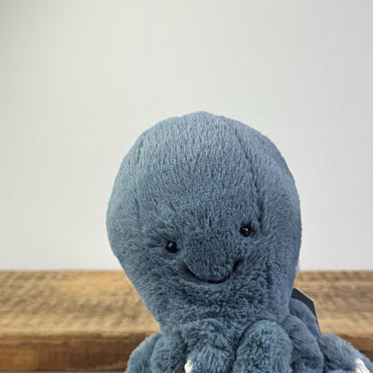 Jellycat Little Storm Octopus - Retired Small Dark Blue/Teal Octopus Soft Toy 8”