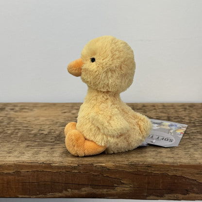 Jellycat Yellow Diddy Duckling - Tiny Rare Yellow Duckling Mini Beanie Plush 5"