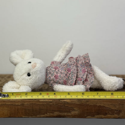 Jellycat Posy Myrtle Mouse - Rare Retired Small White Mouse Floral Dress 9"