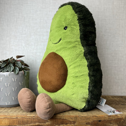 Jellycat Huge Amuseable Avocado - Huge Avocado Soft Toy Beanie Plush Retired 18”