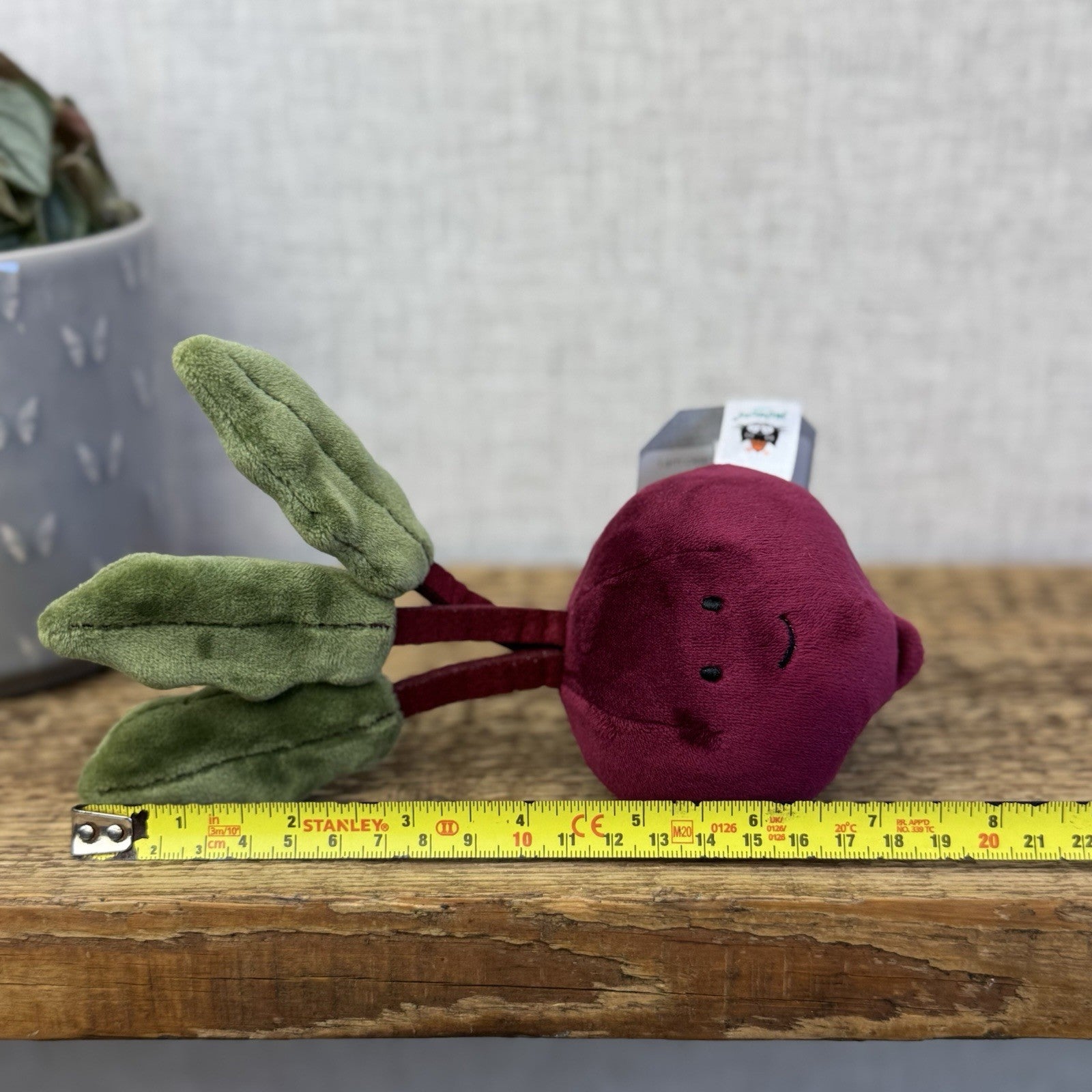 Jellycat Vivacious Beetroot - Soft Toy Vegetable Beanie Plush Food Play NWOT