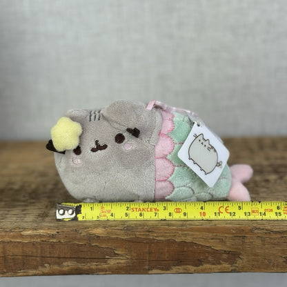 Gund Pusheen Cat - Mercat Mini Plush Bag Charm Clip Collectible With Tag 5"