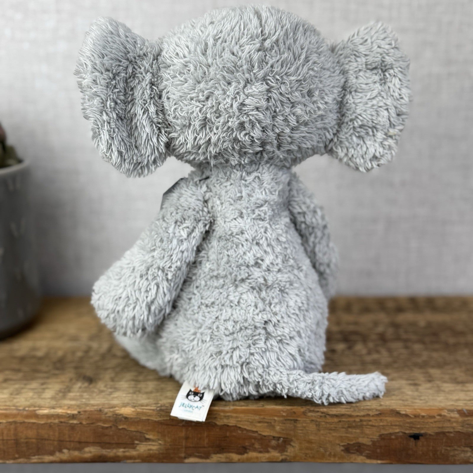 Jellycat Medium Nugget Elephant - Medium Nugget Elephant Grey Soft Toy 12"