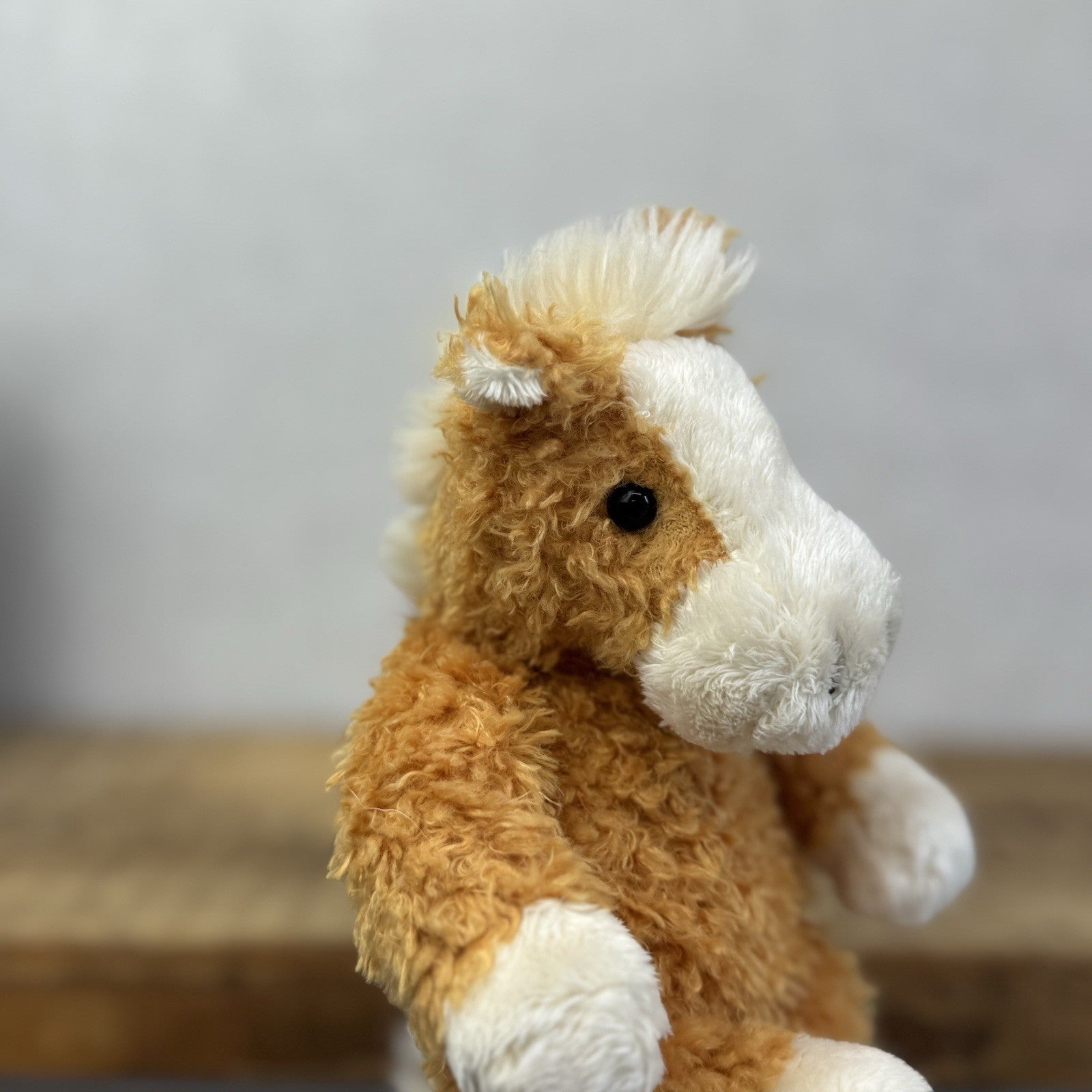 Clemens Spieltiere Pony Beanie Soft Toy Rare - Ginger Pony Beanbag Plush 6”