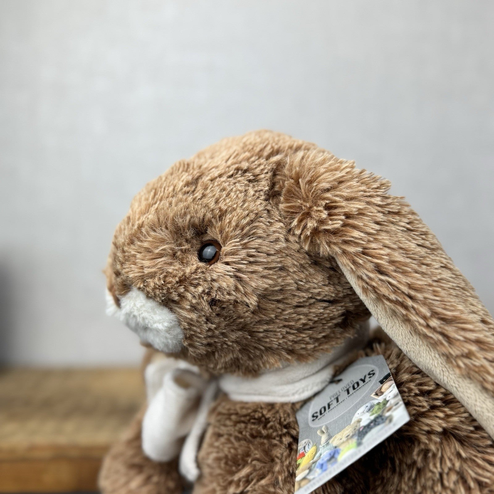 Bukowski Bears Great Kalulu - Large Retired Brown Mottled Beanie Rabbit Rare 14"