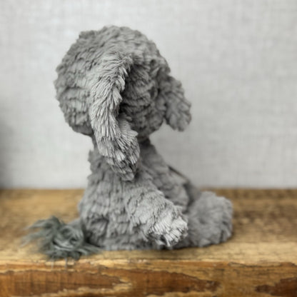 Jellycat Squishu Elephant - Small Grey Colour Textured Elephant Retired 10"
