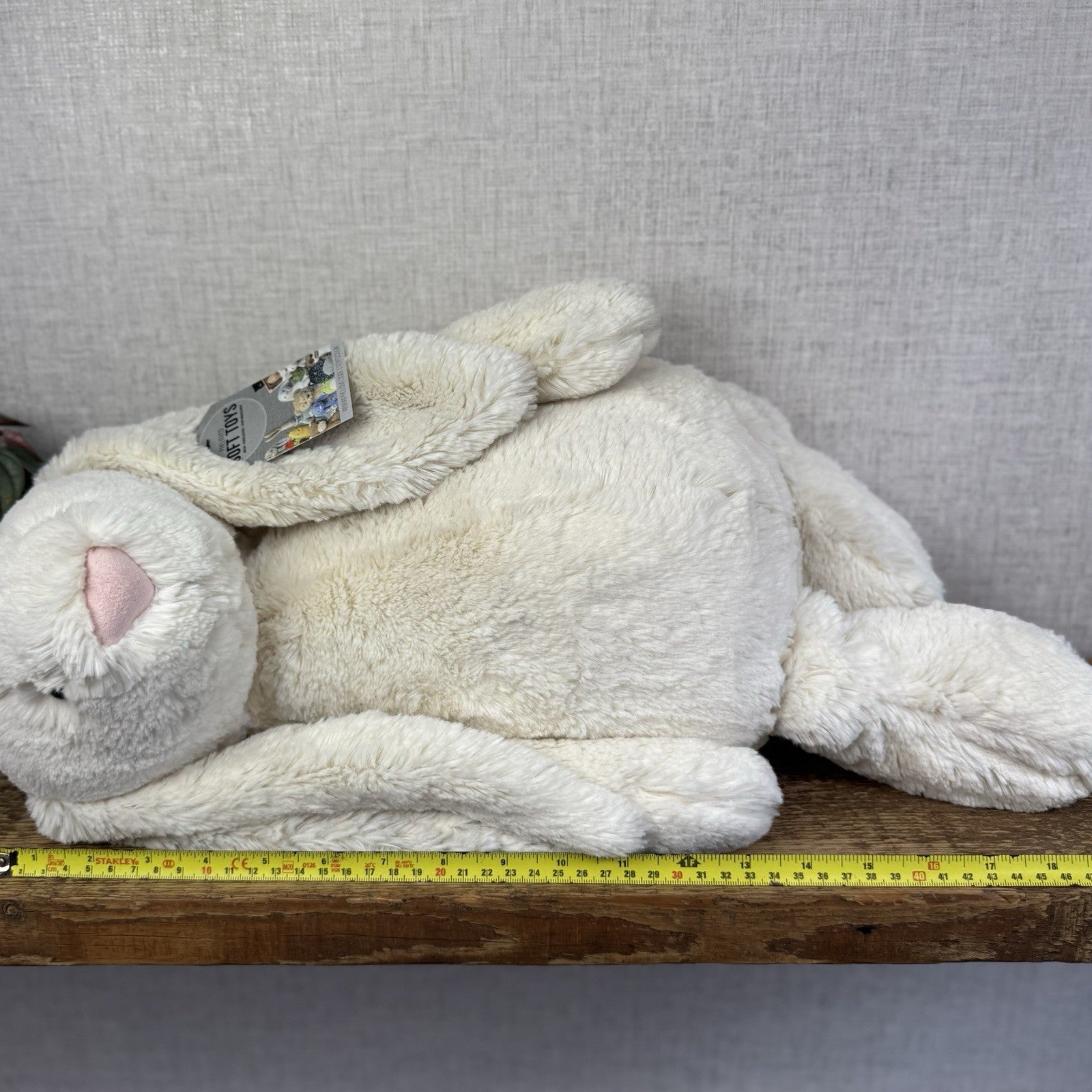 Jellycat Huge Bashful Cream Bunny - Large Off White Bunny - Big Rabbit Toy 50cm