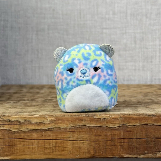 Squishmallow Squishville - Lindsay The Leopard - Blue Tiny 2" Leopard So