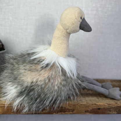 Aurora Luxe Boutique Sadira Ostrich - Fluffy Beanbag Plush 15”ZSL Collaboration