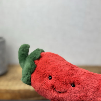 Jellycat Small Amuseable Chilli - First Release Soft Toy Chilli Food Plush 8”