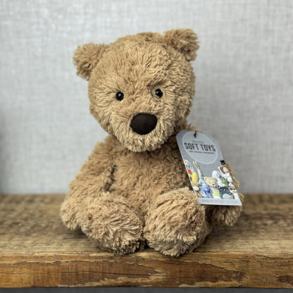 Jellycat Small Bumbly Bear - Small Textured Retired Small Brown Bear 11"