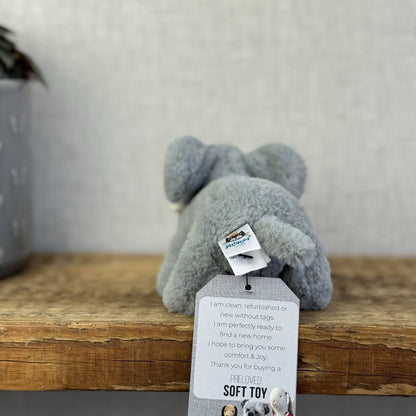 Jellycat Diddle Elephant - Tiny Grey Fluffy Elephant Plush Toy Beanie Mini 5"