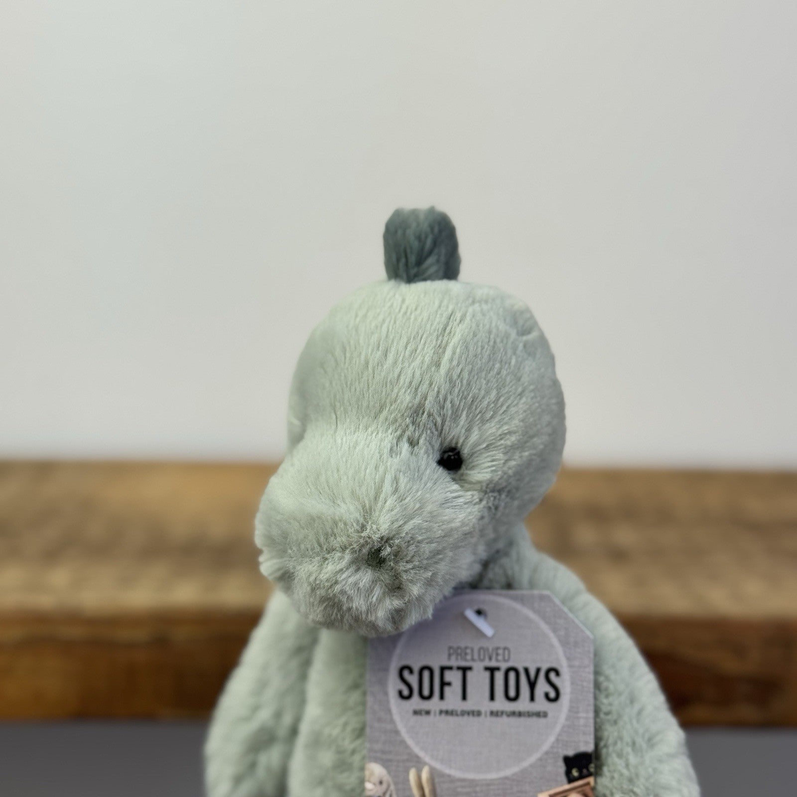 Jellycat Small Puffles Dino - Small Super Soft Sitting Dinosaur Rare/Retired 8"