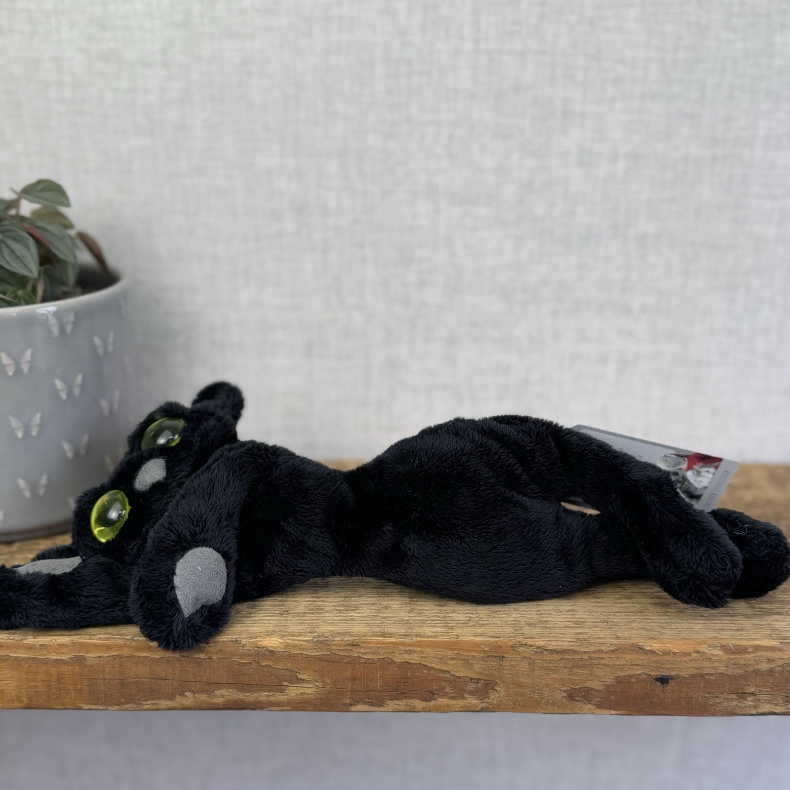 Manhattan Toy Lanky Cats Ziggy - Black Floppy Kitten Soft Toy Without Tag 13”