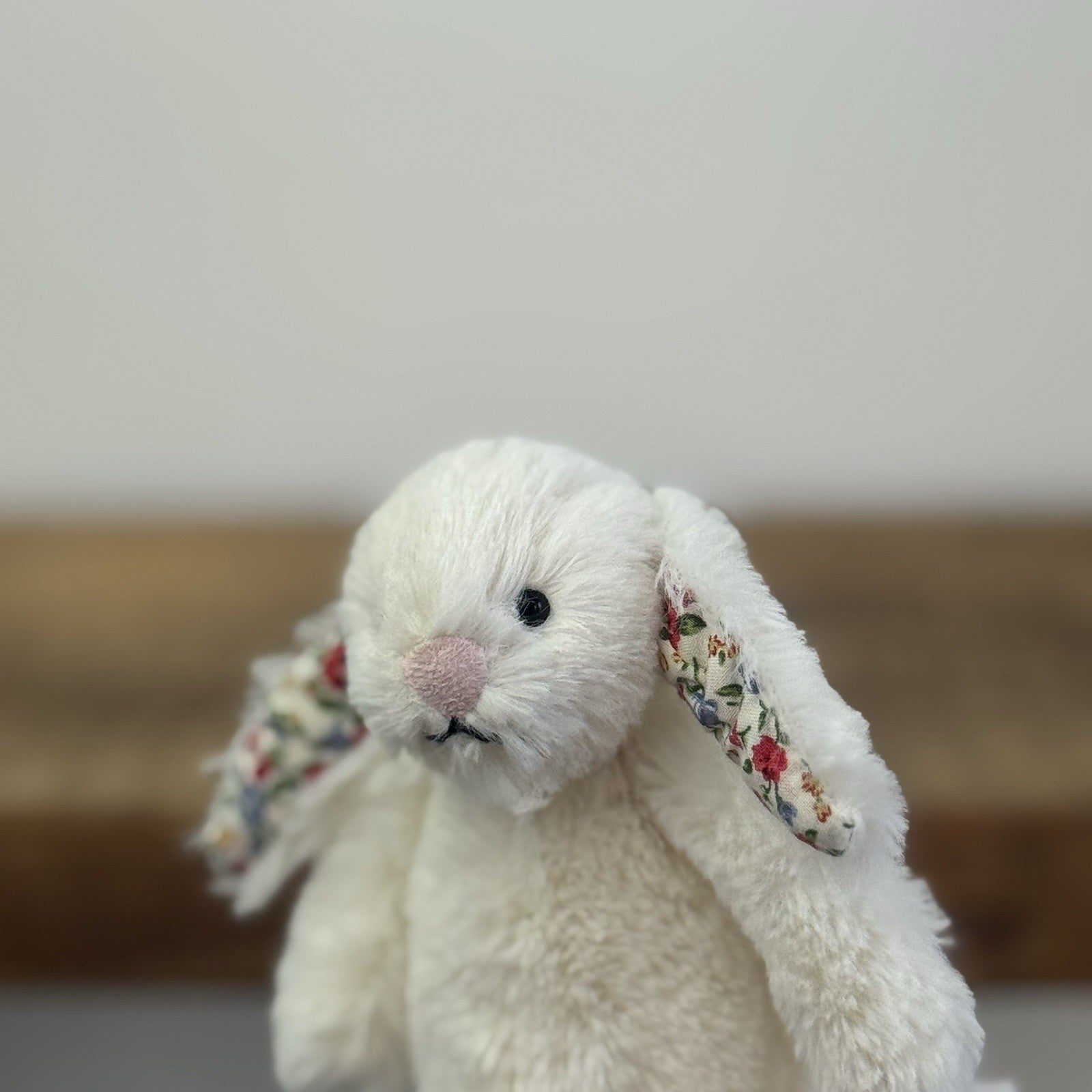 Jellycat Tiny Cream Blossom Bunny- Mini Cream Bunny Blossom/Floral Ears 5"