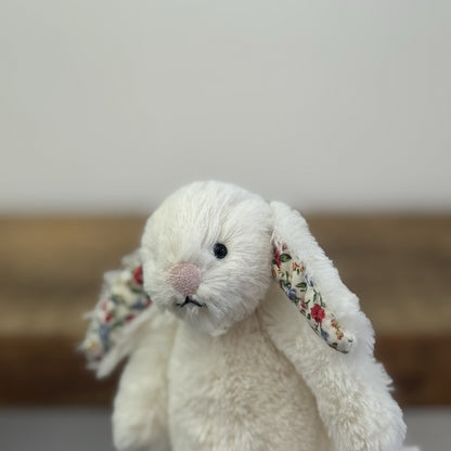 Jellycat Tiny Cream Blossom Bunny- Mini Cream Bunny Blossom/Floral Ears 5"