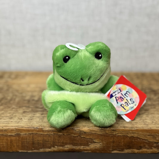 Aurora - Palm Pals Mini Beanbag Plush - Mini Frog Ribbit Plush With Tags