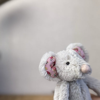 Jellycat Tiny Bashful Baby Blossom Mouse - Tiny Mouse Floral Ears Collectible 5"