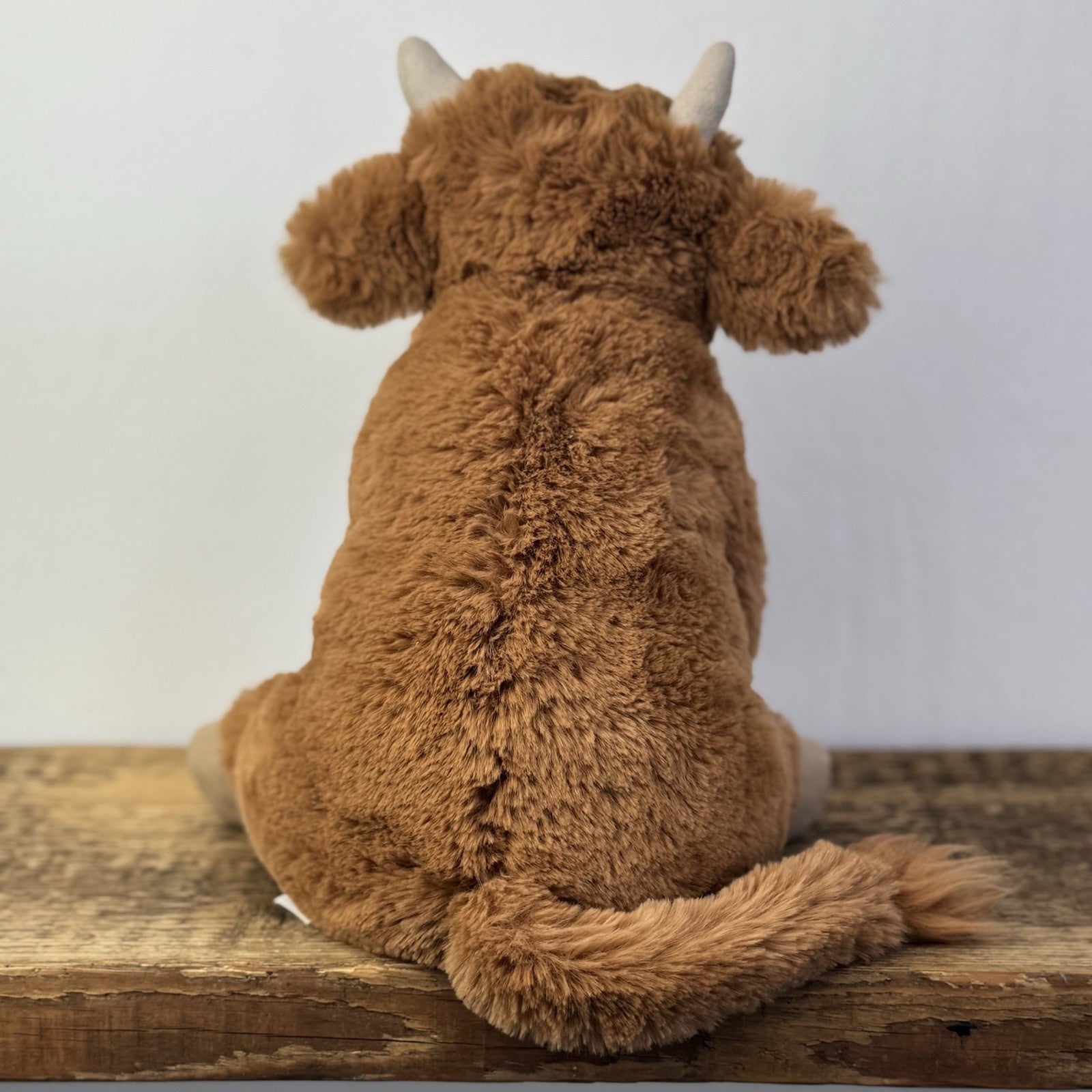 Jellycat Medium Callie Cow - Medium Brown Highland Cow Rare Retired 
