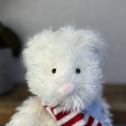 Laura Ashley Angora Bunny - Angora Bunny In Red Scarf - Jellycat Collaboration