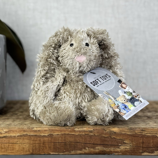 Jellycat Small Tumbler Bunny - Long Ear Beige Scruffy Bunglie Style Rabbit 7”