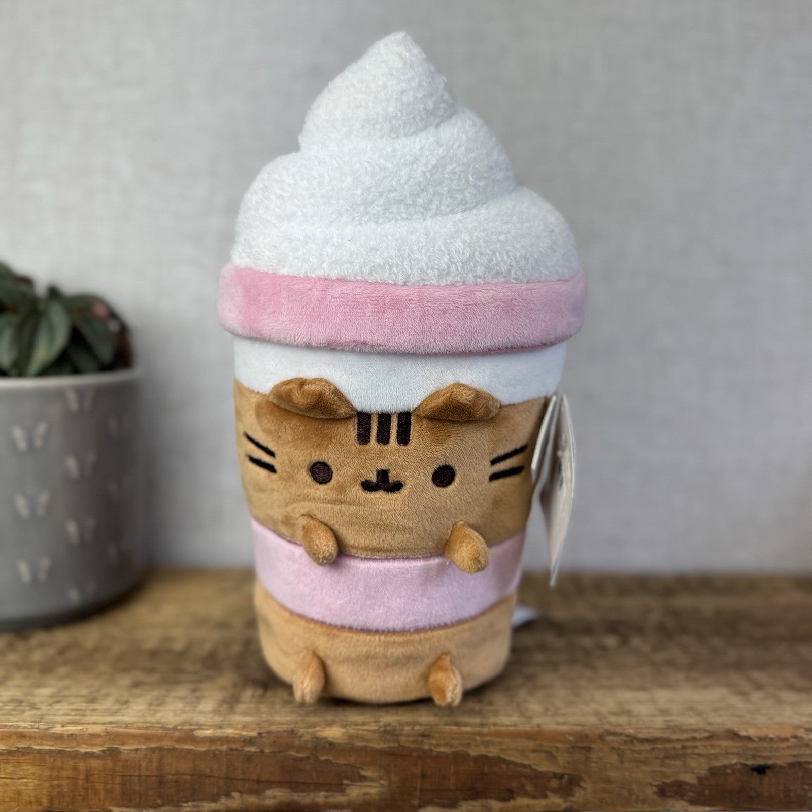 Gund Pusheen Cat - Pusheen Iced Coffee Soft Toy New With Tags Collectible 10"