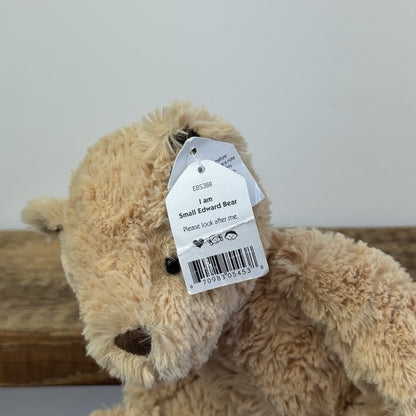 Jellycat Small Edward Bear - With Tags Retired Small Golden Traditional Bear 9"