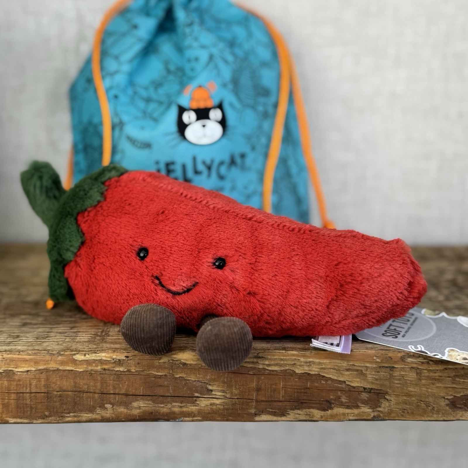 Jellycat Small Amuseable Chilli - First Release Soft Toy Chilli Food Plush 8”