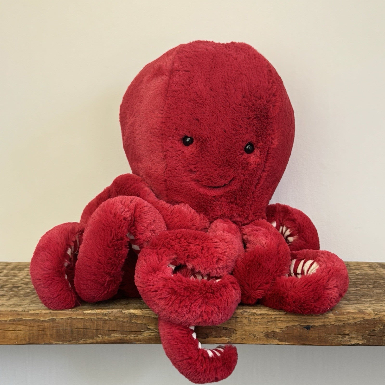 Jellycat Cranberry Octopus - Large Red Octopus Beanie Retired BNWT 16"