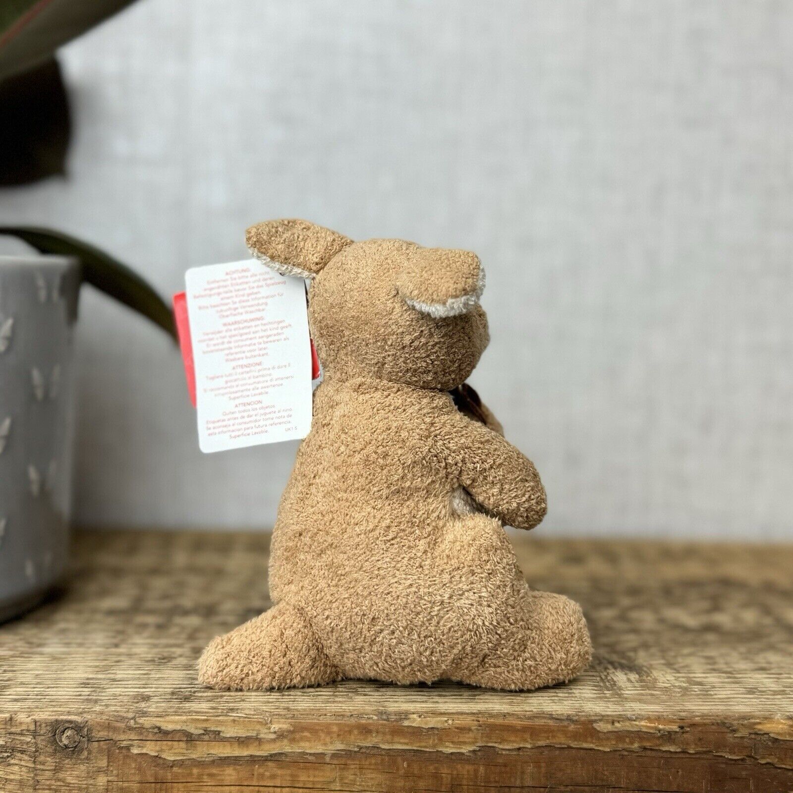 Russ Berrie Luv Pets - Tiny Kangaroo Darwin - Pocket Pal Tiny Beanie Soft Toy 6”