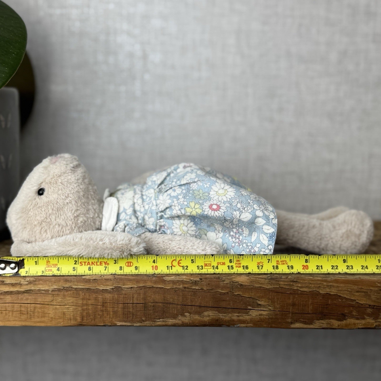 Jellycat Floral Lottie Bunny - Small Bunny In A Blue Dress Retired Rabbit 10”