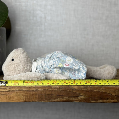 Jellycat Floral Lottie Bunny - Small Bunny In A Blue Dress Retired Rabbit 10”
