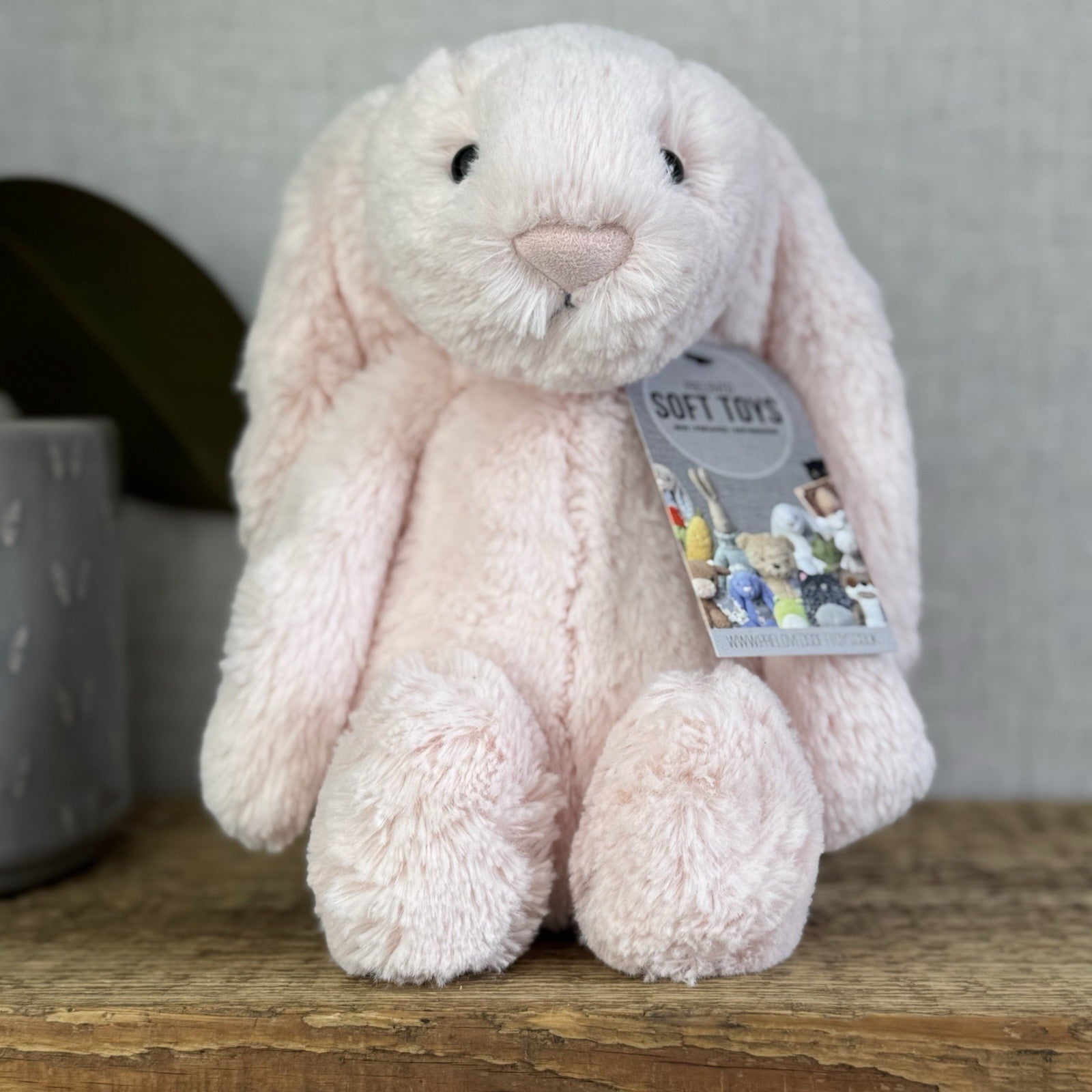 Jellycat Medium Bashful Baby Pink Bunny - Baby Pink Little Jellycat Rabbit 12”